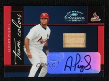 2005 Donruss Classics Team Colors Bats Signatures 4/5 Albert Pujols Auto 00em