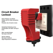 Lock Circuit Breaker Lockout Alloy Serrated Nylon Padlock 25mm Lockhole CQJI