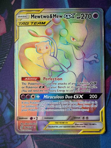 mewtwo pokemon card rainbow VSTAR GO s10b 084/071 HR Japanese Pristine CGC  TBC Games VSTAR rule Mewtwo & Mew-GX - Unified