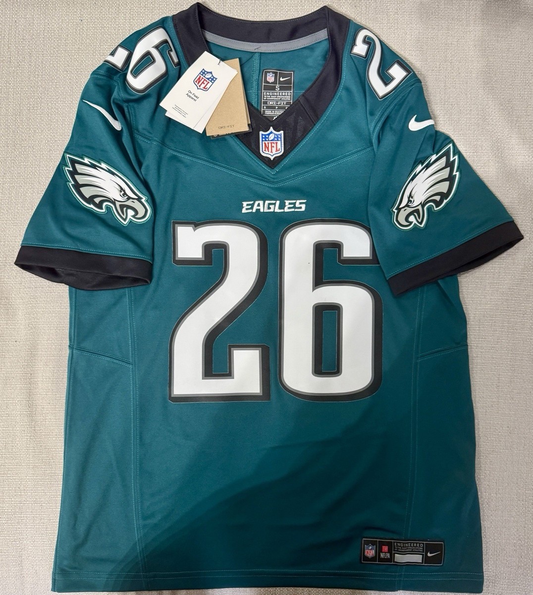 Nike Philadelphia Eagles Barkley #26 NFL Men's S Jersey Green
