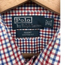 Polo Ralph Lauren Regent Custom Fit Gingham Dress Shirt Mens 15 1/2 34 35