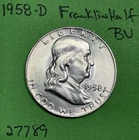 1958-D Franklin Half Dollar 50c BU Brilliant Uncirculated