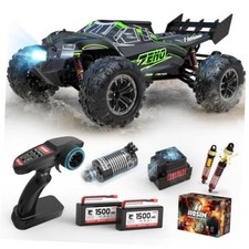 1/10 Brushless RC Cars for Adults Boys 60 KPH, Fast RC Truck Green