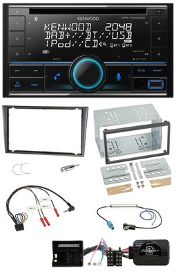 Kenwood CD 2DIN DAB USB Lenkrad Bluetooth Autoradio für Opel Corsa C 2004-2006 a
