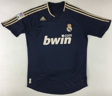 Camiseta visitante Real Madrid 2007 2008 Adidas camiseta bwin maillot camiseta mediana M