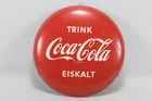 C56C14- Altes Vintage Werbeschild Eisenblechschild Coca Cola