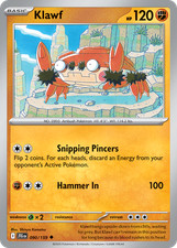 Klawf 090/159 Journey Together Uncommon Pokemon NM/M
