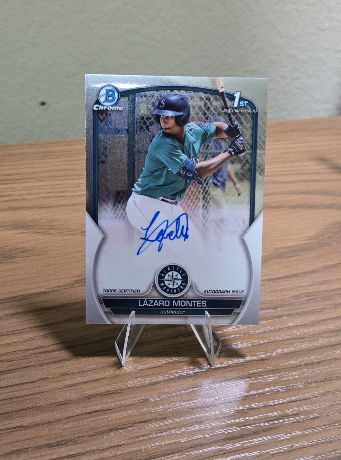 2023 Bowman Chrome Prospect Autographs Lazaro Montes #CPA-LM (AU, RC)