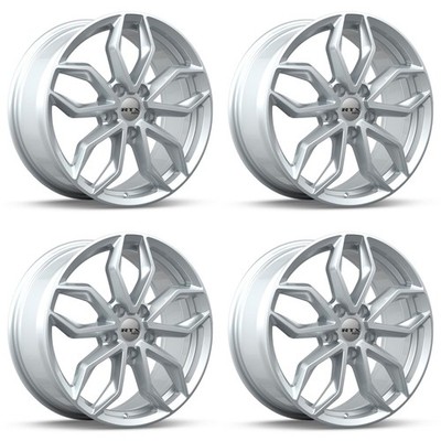 Set of 4 18in Silver Alloy Wheel Rims for 2005+ Eagle, RTX75DA 18x7.5 5x114.3 ET