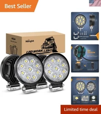4PCS 27W High Brightness LED Flood Lights - Durable Off-Road Pods for Trucks