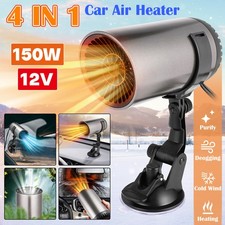 150W Car Heater Heating Cooling Fan Window Defroster Demister Air Purifier 4IN1