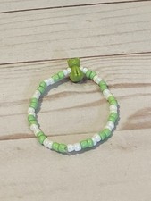 Green Kitty Cat Beaded Bracelet For Girls Kids Handmade Jewelry Birthday Gifts