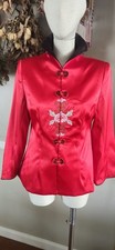 Red Asian Inspired Jacket By Yi Fa Fashion Mkd Sz 15