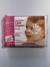 Vtg CURITY Gauze Weave Cloth Diapers 12/pack 21  X 40  Damaged Packaging NOS