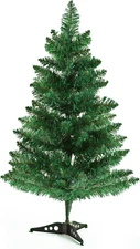 2FT Artificial Christmas Tree Tabletop Christmas Tree with Plastic Stand Mini Xm