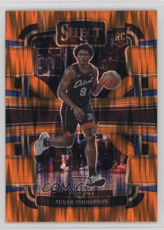 2023-24 Panini Select Concourse Orange Flash Prizm Ausar Thompson #95 uk2