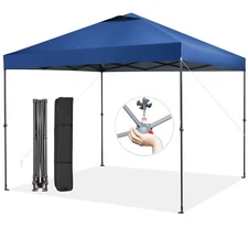 Patio 10x10ft Outdoor Instant Pop-up Canopy Folding Tent Sun Shelter UV50+ Blue