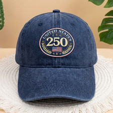 250 Years Celebration Cap 1776-2026 Anniversary Embroidery Baseball Hat