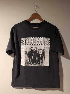 Vintage 90s The Specials 2 Tone Ska Band T Shirt Black Mens Large
