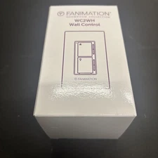 NEW | Fanimation WC2WH 3 Speed Ceiling Fan and Light Wall Control | White