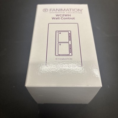 NEW | Fanimation WC2WH 3 Speed Ceiling Fan and Light Wall Control | White