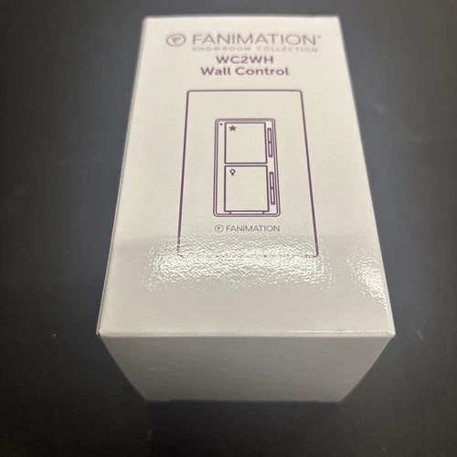NEW | Fanimation WC2WH 3 Speed Ceiling Fan and Light Wall Control | White - Picture 1 of 3