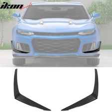 Fits 14-24 Chevrolet Camaro Zl1 Style Front Bumper Side Splitter Canards Abs 2pc Fits 14-24 Chevrolet Camaro Zl1 Style Front Bumper Side Splitter Canards Abs 2pc