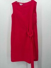 Pre-Owned Oscar de la Renta Pink Size 16 Shift Knee Length Sleeveless Dress