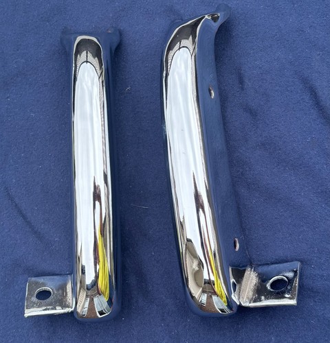 1961 CHEVROLET PAIR REAR BUMPER GUARDS RECHROMED