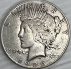 1926S Silver Peace Dollar Toned Uncertified Fine Plus Condition