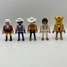 Retro Playmobil Figures Collection Job Lot Western Theme Toys D5