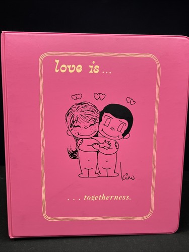 Vintage 1973 Love Is Trifold Binder Clipboard Original Cartoon Kim Casali K&M Co