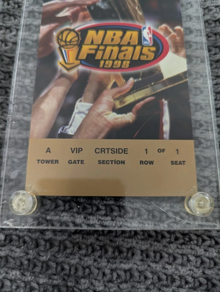 Vintage 1998 NBA Finals Game 1 Ticket Michael Jordan Bulls Vs Jazz - Image 3 of 4