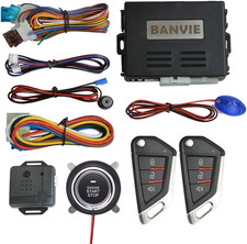 Car Keyless Entry Security Alarm System with Remote Engine Start and Push to Sta