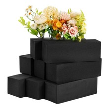 8 Pcs Reusable Floral Foam Blocks, 9"L x 3"W x 3"H Black Dry Flower Foam for ...