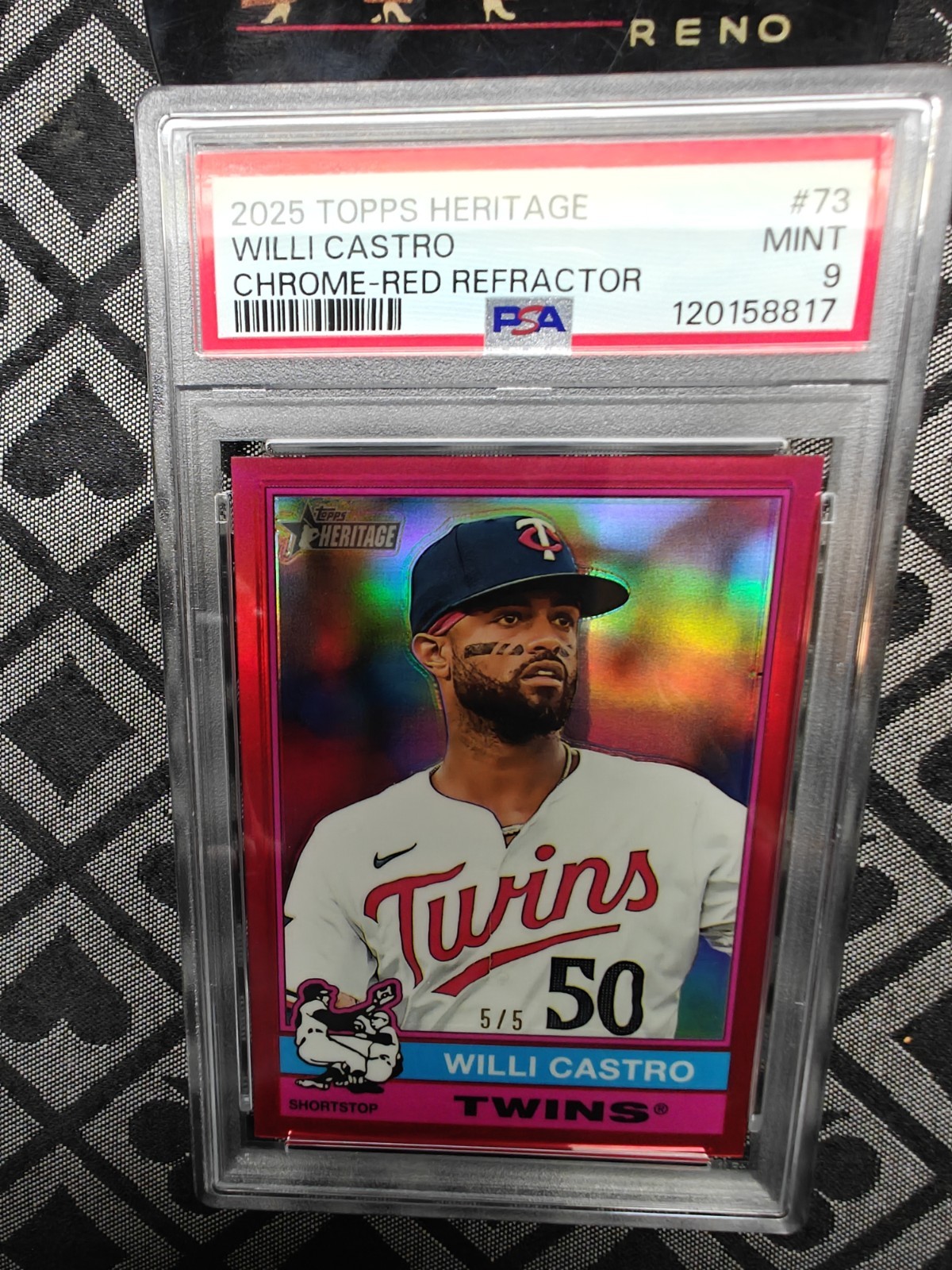 2025 Topps Heritage - Willi Castro #73 Chrome Red Refractor /5