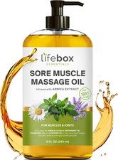 Arnica Sore Muscle Massage Oil   100 Pure  Natural - Massage Therapy for Mus