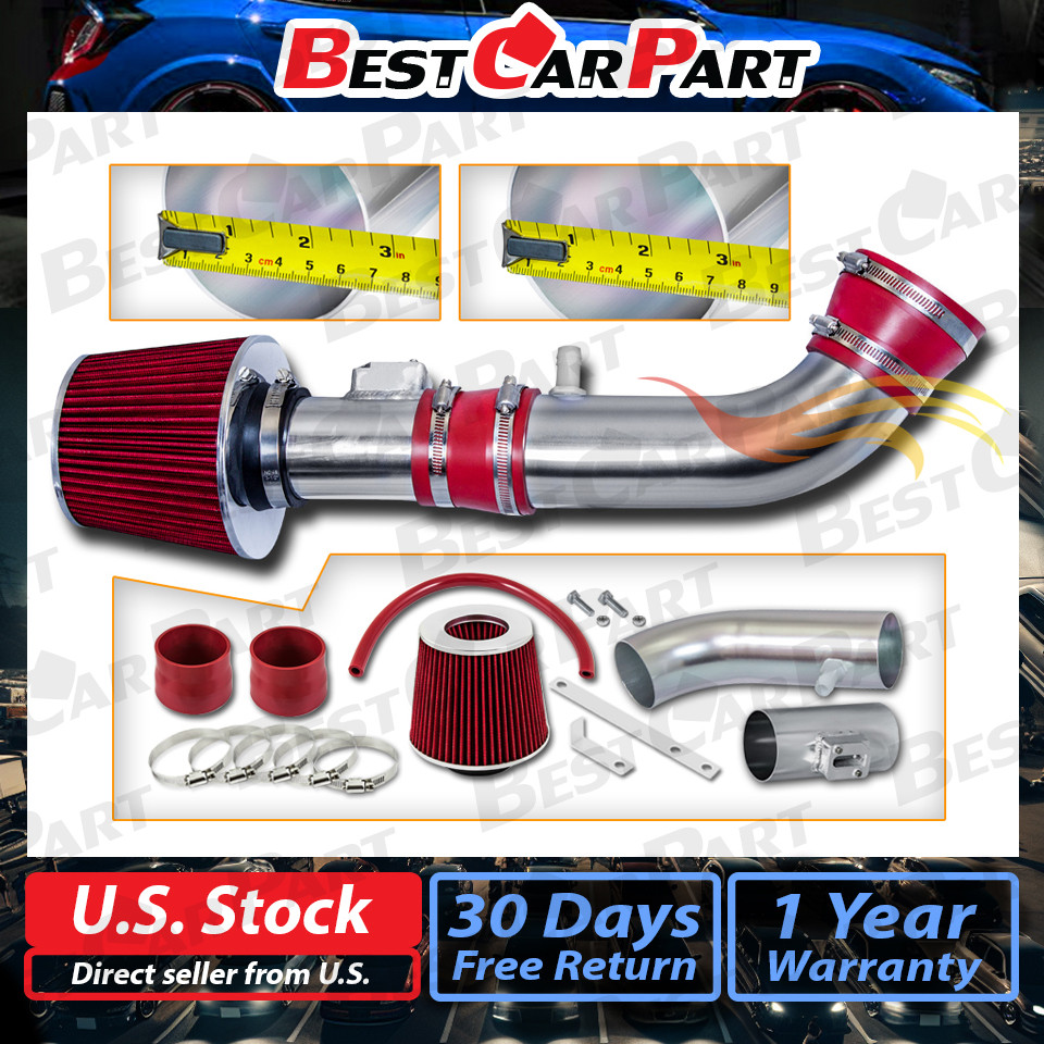BCP RED 04-11 Ford Ranger Mazda B4000 4.0L V6 Short Ram Air Intake + Filter