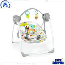 Portable Compact Baby Swing; Newborn Infant Seat; Hanging Toys; Unisex