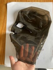 Black Transparent Latex Hood Rubber Mask open eyes mouth for Fetish clubwear US