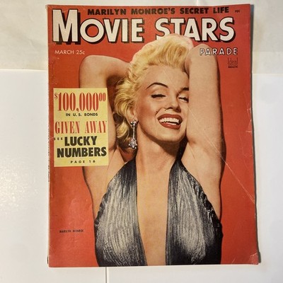 Movie Stars Parade March 1954   Marilyn Monroe Cover   Missing Pages