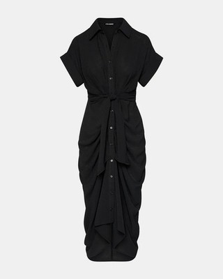 Steve Madden Tori Knit Dress in Black 2 Womens Button Down Crepe Midi | eBay Steve Madden Tori Knit Dress in Black 2 Womens Button Down Crepe Midi | eBay
