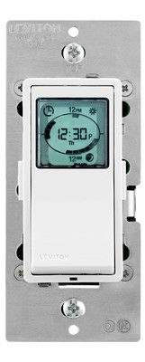 Leviton Decora Programmable and Astronomical Timer Switch for Lights Motor Loads
