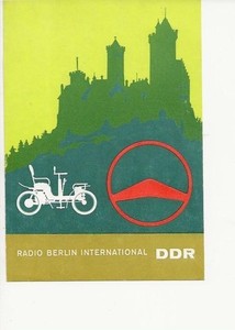 1979  Broadcast radio station  RBI  German Democratic Rep. 2  QSL radio postcard