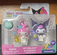 Hello Kitty And Friends My Melody & Kuromi Figures Dreamland Series 2 NIP 2 Pack