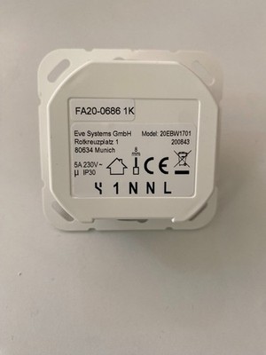 1 x Eve Light Switch 20EBW1701   Thread   Apple HomeKit   gebraucht