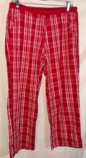 Old Navy Intimates M Red Plaid Pajama Pants 100 Cotton Lounge Sleepwear