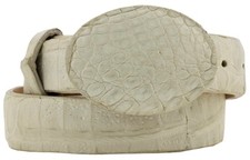 Kid Rodeo Wear Belt Cowboy Leather Off White Real Crocodile Skin Size 24, 26, 28