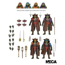 SDCC 2023 NECA EXCLUSIVE TMNT 3 SAMURAI 4 PACK IN HAND