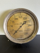 Vtg The James Leffel Co Ashcroft 0-250 PSI Steam Pressure Gauge Steampunk 9”